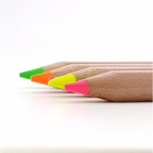 Maxi-colouring pencil fluo 18 cm